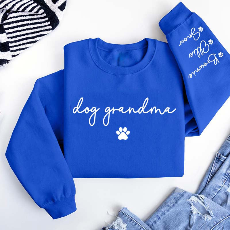 Custom Dog Grandma Pet Lover Sweatshirt