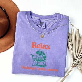 Relax Nothing Is Under Control Pug Dog T-Shirt