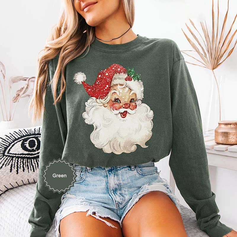 Retro Santa Cozy Winter Christmas Sweatshirt
