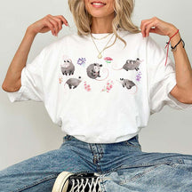 Comfort Colors Floral Possum T-Shirt