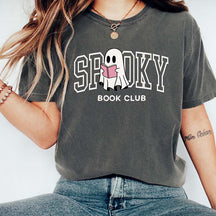 Ghost Reading Book Club Halloween T-Shirt
