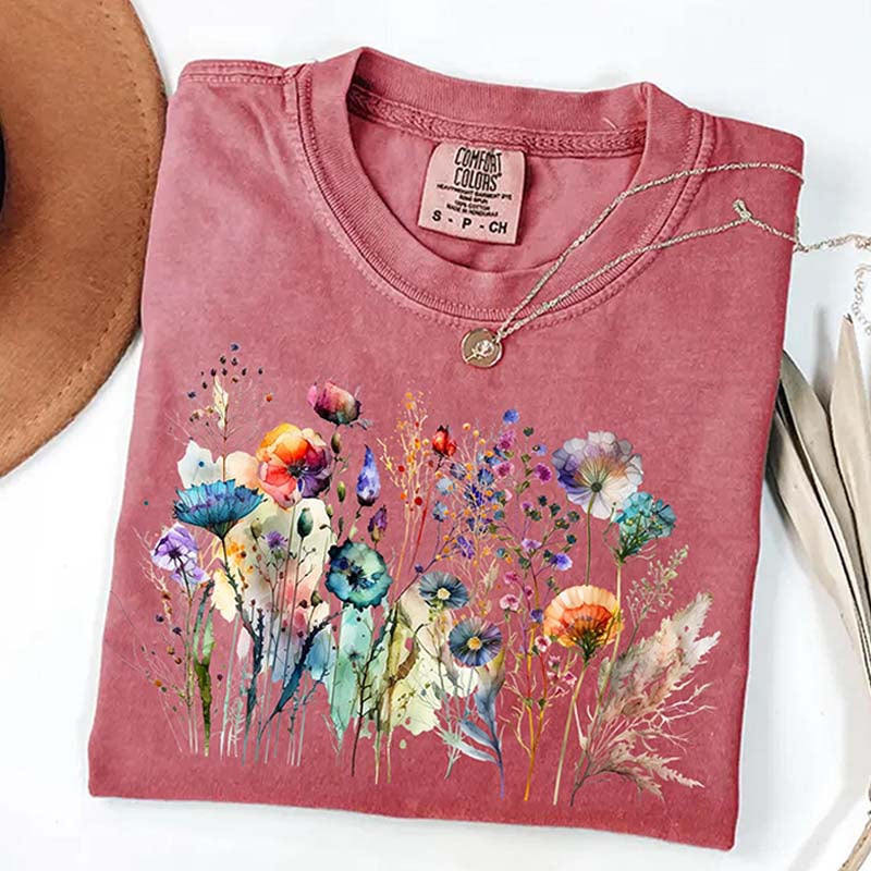 Comfort Colors Boho Cottagecore Botanical T-Shirt