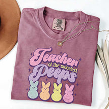 Teacher Of Sweetest Peeps Easter T-Shirt
