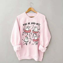 Pas De Boo-rée Halloween Ghost Sweatshirt