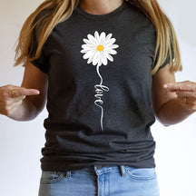 Daisy Love Birth Month Flower T-Shirt