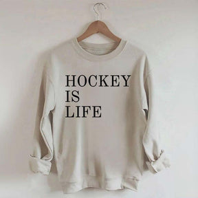 Hockey Is Life Minimalist Sweatshirt