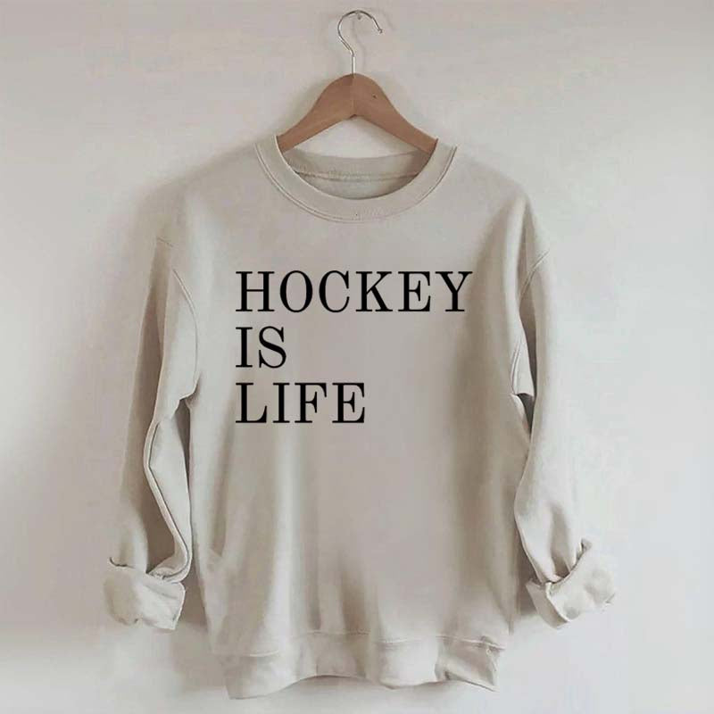 Hockey Is Life Minimalist Sweatshirt