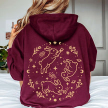Bunny Rabbits Starlight Triplets Celestial Hoodie