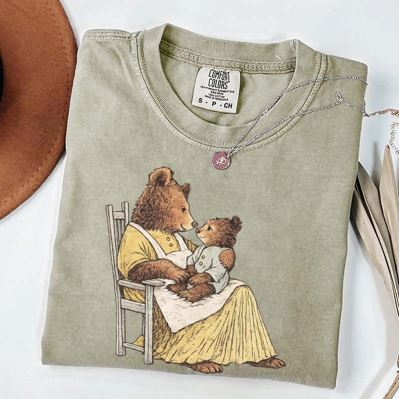 Vintage Storybook Bear Cub T-Shirt