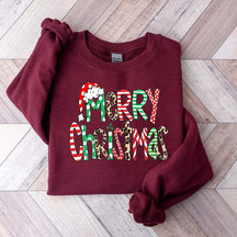Womens Merry Christmas Cute Sweatshirt
