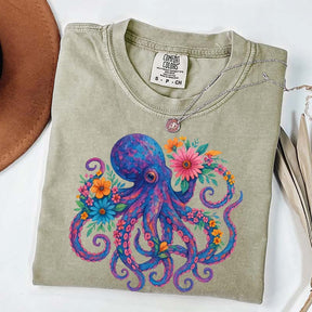 Octopus Floral T-Shirt