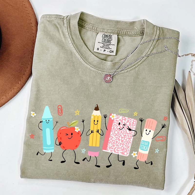 Cute School Supplies Comfort Colors T-Shirt