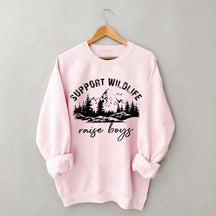 Support Wildlife Raise Boys Sweatshirt