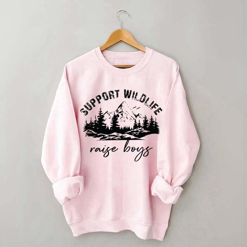Support Wildlife Raise Boys Sweatshirt