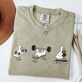 Funny Workout Weightlifting Goose Bumps T-Shirt