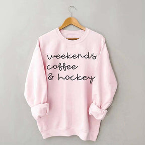 Weekends Coffee Hockey Mom Sweatshirt
