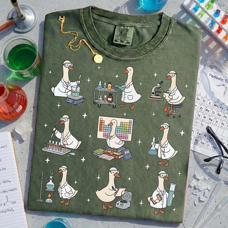 Funny Lab Technician Silly Goose Chemistry T-Shirt