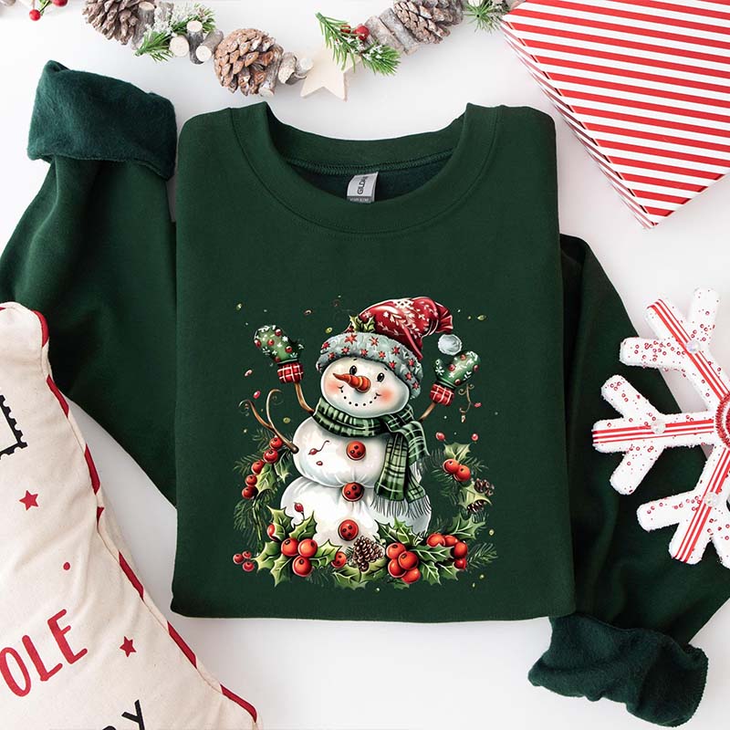 Cute Christmas Snowman Sweatshirt