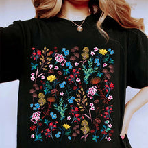 Wildflower Rainbow Floral Best Friend T-Shirt