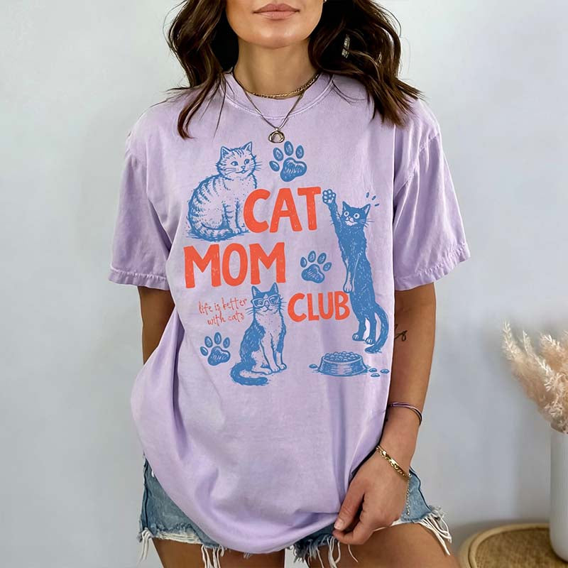 Cat Mom Club T-Shirt