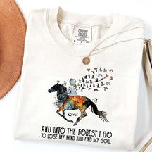 And Into the Forest I Go Equestrian Adventure T-Shirt