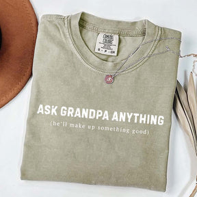 Custom Ask Grandpa Anything T-Shirt