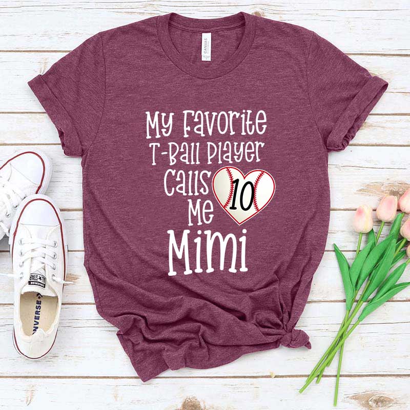 Personalized T-ball Game Day T-Shirt