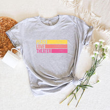 Peace Love Theater Teacher Gift T-Shirt