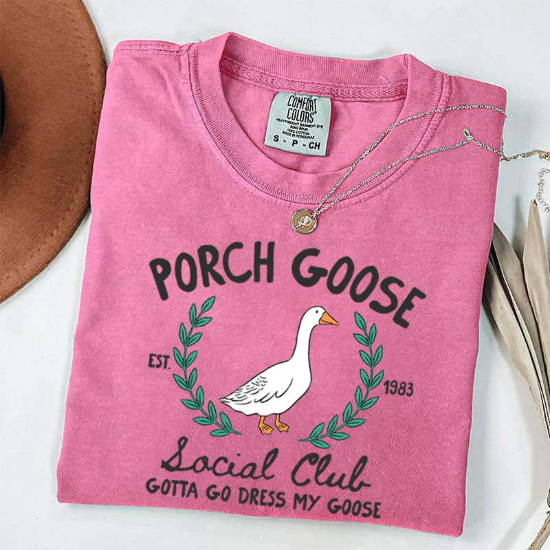 Porch Goose Social Club Est 1983 T-Shirt