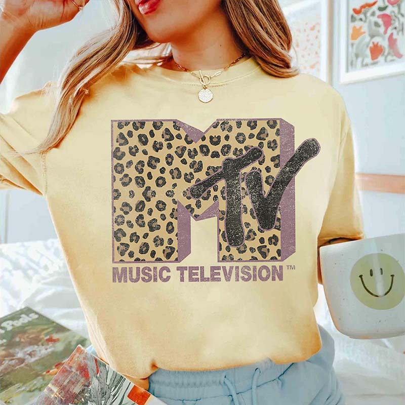 Music Television MTV Classic Leopard T-Shirt