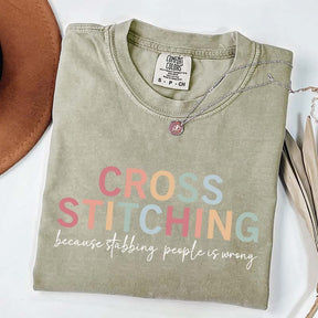 Cross Stitch Funny Crafting T-Shirt