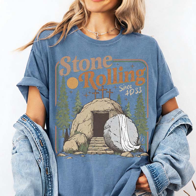 Trendy Stones Easter Rolling T-Shirt