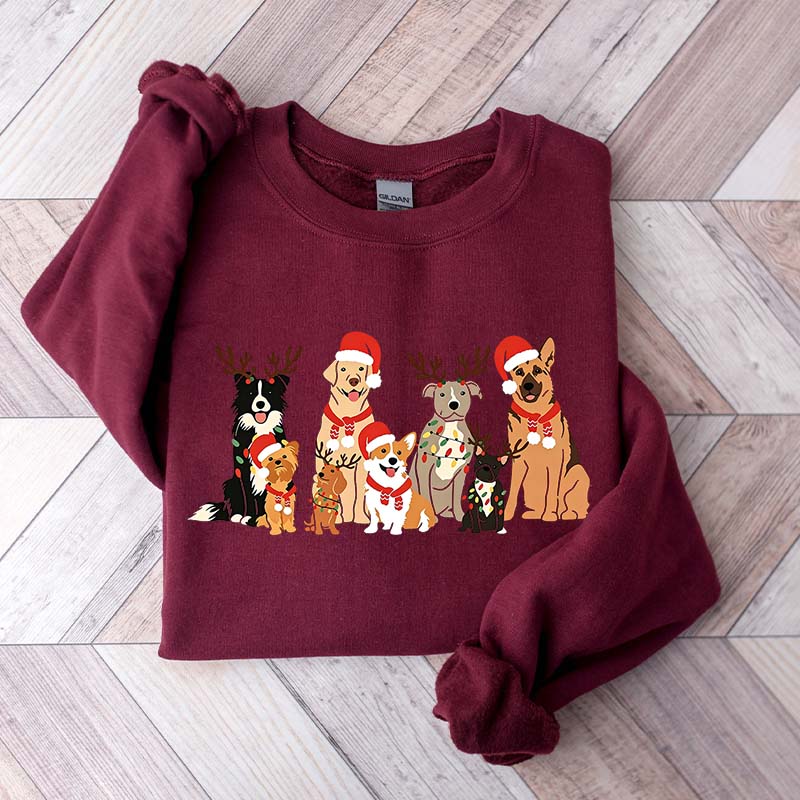 Christmas Dog Holiday Lover Sweatshirt
