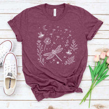 Bella Canvas Dragonfly Nature Retro T-Shirt