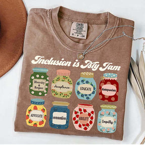Inclusion Is My Jam Neurodiversity Teacher T-Shirt