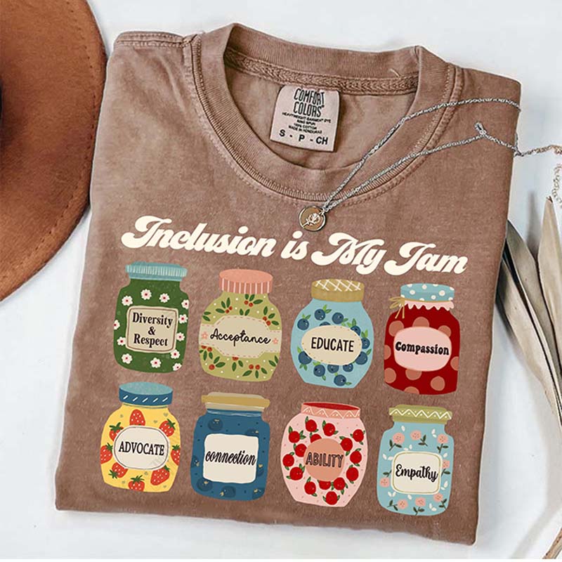 Inclusion Is My Jam Neurodiversity Teacher T-Shirt