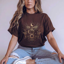 Vintage  Mystical Dragon and Moon T-Shirt