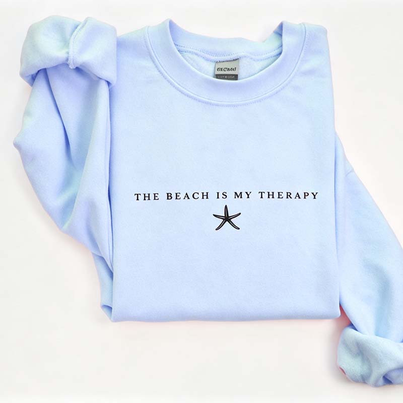 The Beach Is My Therapy Vacation Sweatshirt