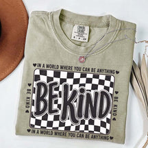 Checkered Be Kind T-Shirt