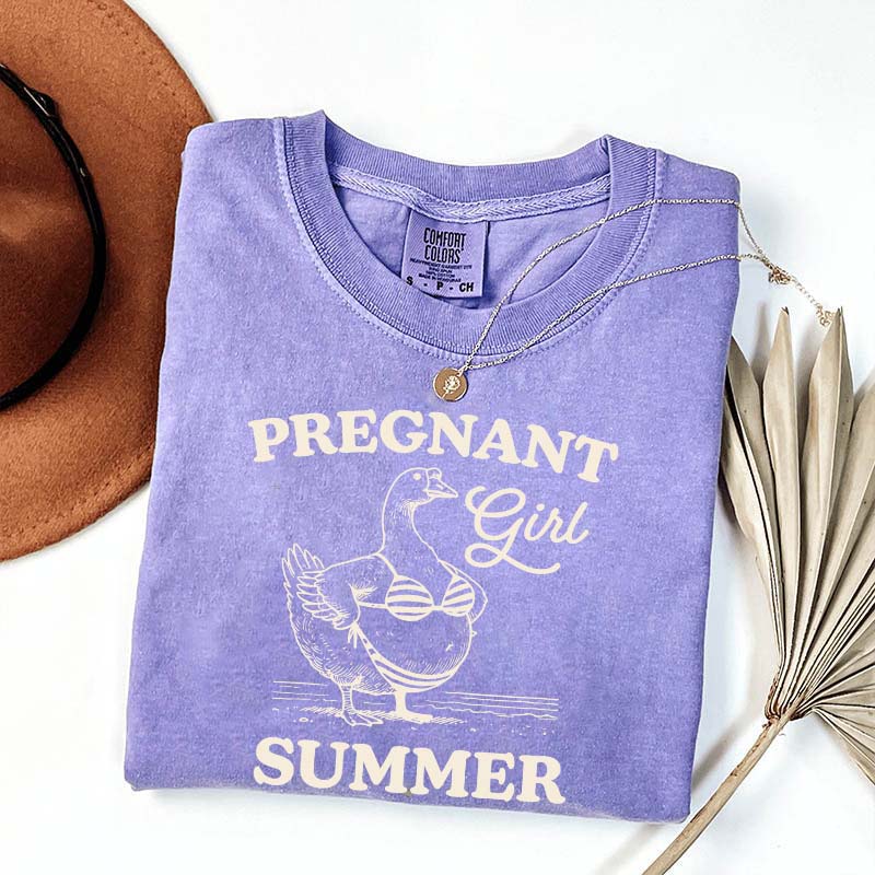 Pregnant Girl Summer T-Shirt