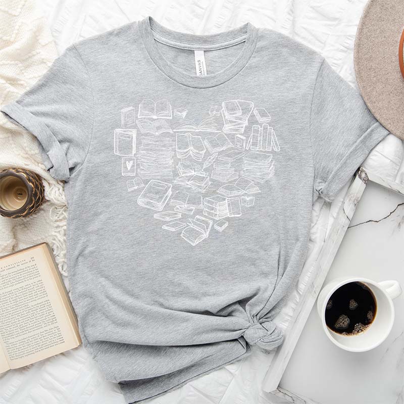 Book Heart T-Shirt