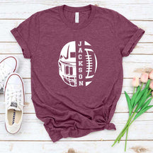 Personalized Football Mom T-Shirt