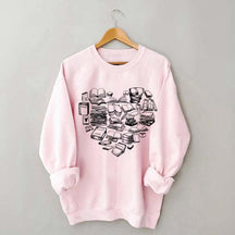Book Heart Sweatshirt
