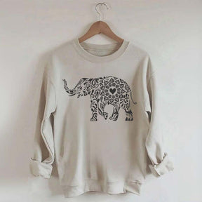 Elephant Floral Sweatshirt