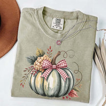 Watercolor Pumpkin Womens Halloween T-Shirt