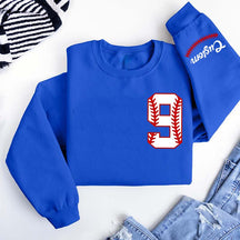 Custom Baseball Name and Number Sweatshirt