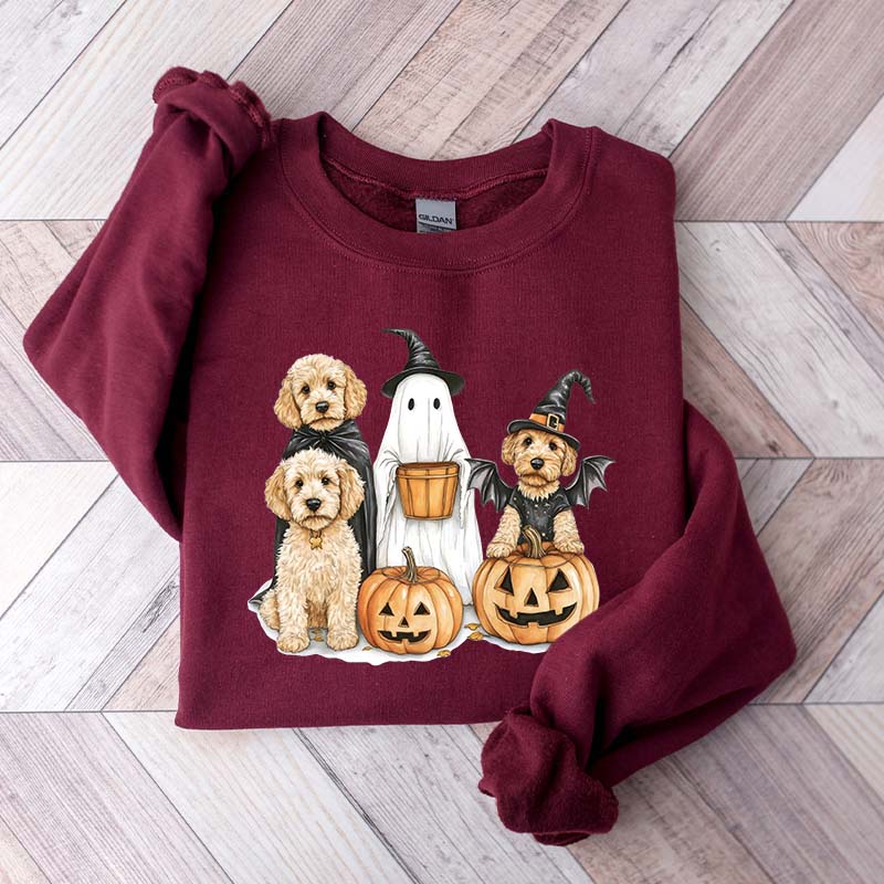 Halloween Goldendoodle Ghost Dog Lover Sweatshirt