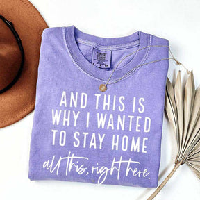 See This Is Why I Wanted To Stay Home T-Shirt