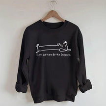 Doodle Dog Savasana Yoga Minimalist Sweatshirt