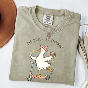 Off To Regulate Emotions Goose T-Shirt